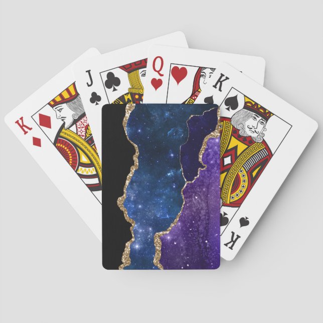 Galaxy Agate Series Design 1  Playing Cards (Back)