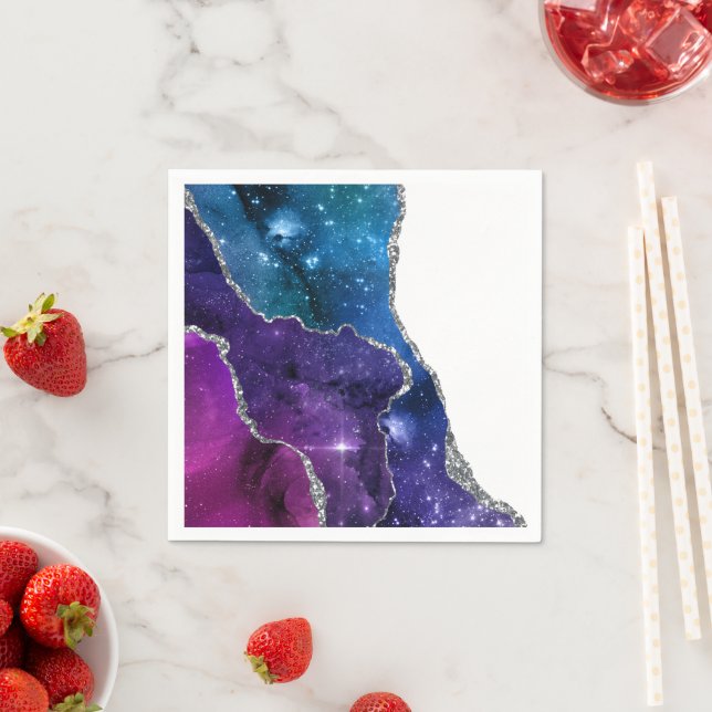 Galaxy Agate Series Design 23  Napkin (Insitu)