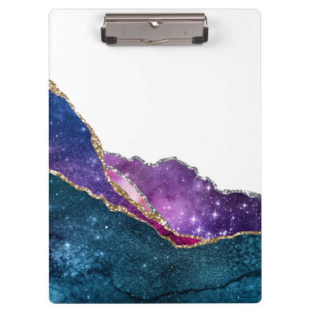 Galaxy Agate Series Design 6  Clipboard (Front)