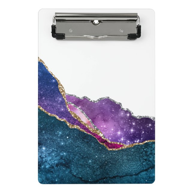 Galaxy Agate Series Design 6 Mini Clipboard (Front)