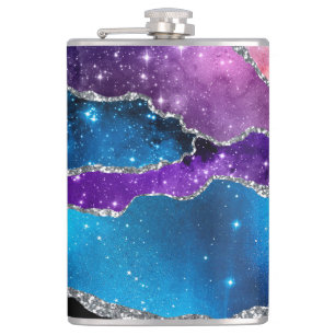 Galaxy Agate Series Design 7 Flask