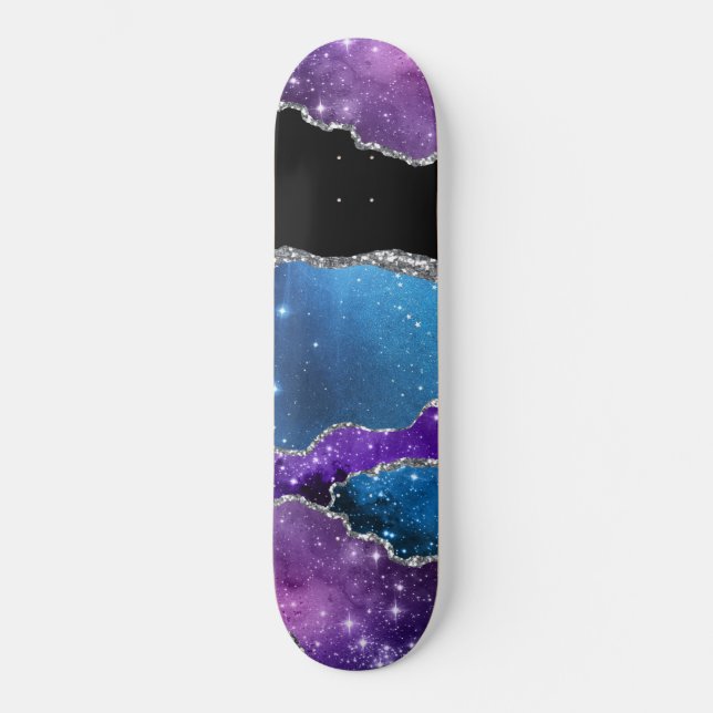 Galaxy Agate Series Design 7 Skateboard (Front)