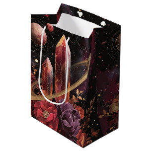 Galaxy Amethyst Starfield Cosmic Pattern Medium Gift Bag