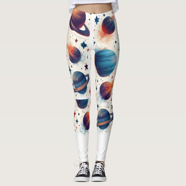 Galaxy and Space Leggings (Front)