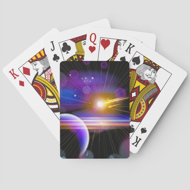 Galaxy and Stars Playing Cards (Back)