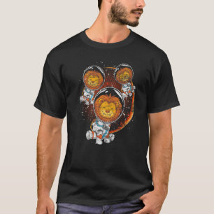 Galaxy Animal  Outer Space Africa Animal Astronaut T-Shirt