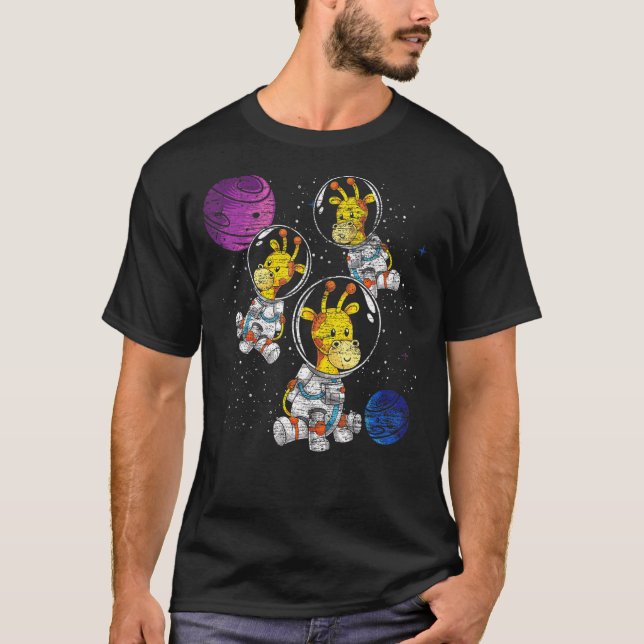 Galaxy Animal  Outer Space Zoo Animal Astronaut Gi T-Shirt (Front)