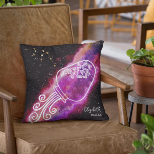 Galaxy Aquarius Personalised Name Zodiac Sign Cushion