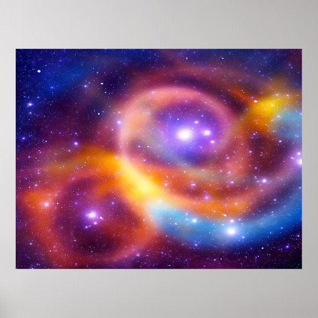 Galaxy Array of Stars and Gases Value Poster (Front)