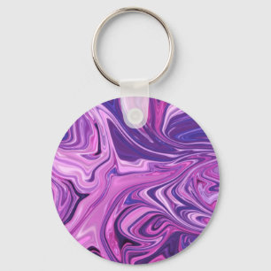 Galaxy art pattern key ring