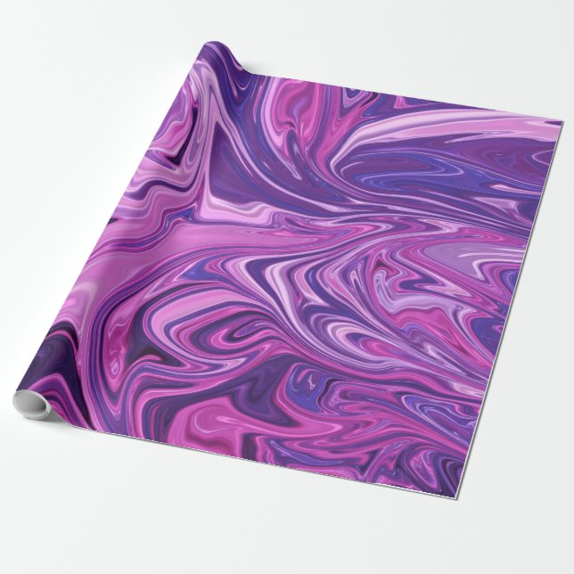 Galaxy art pattern wrapping paper (Unrolled)