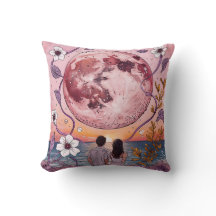 "Galaxy Art Throw Pillow | Cosmic Nebula Design