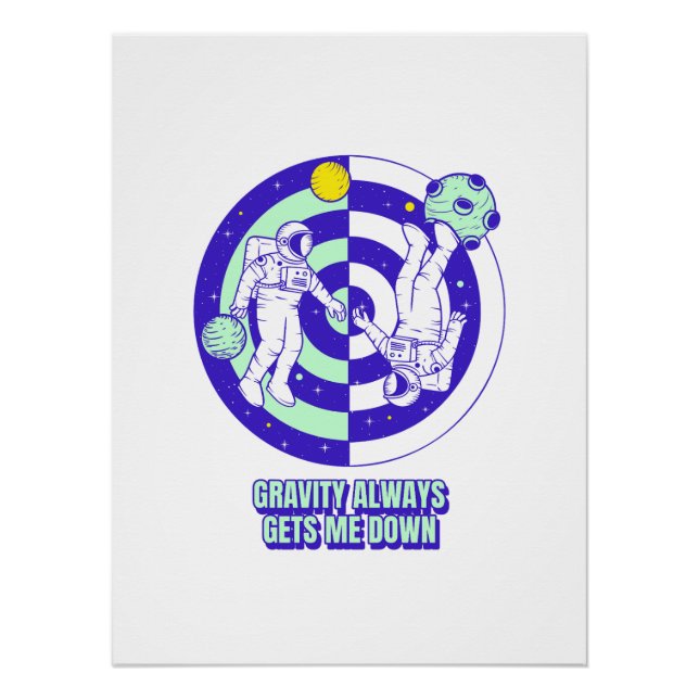 Galaxy Artwork Astronaut Poster | Space (Front)