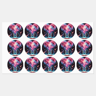 Galaxy Astronaut Labels