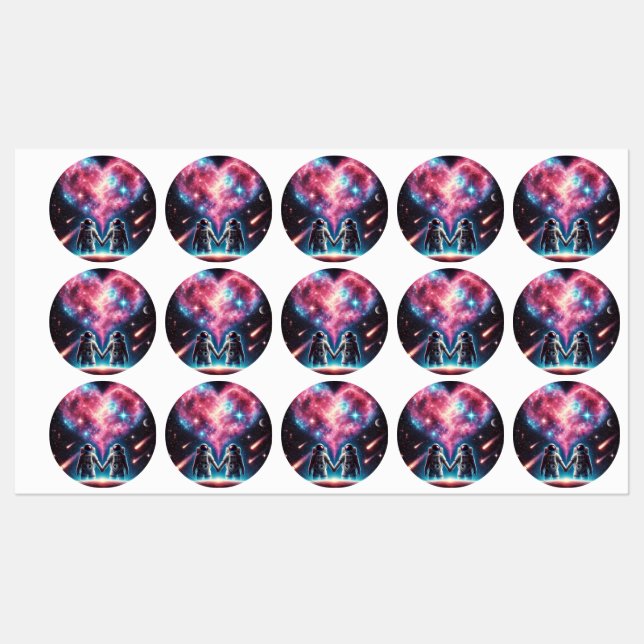 Galaxy Astronaut Labels (Sheet)