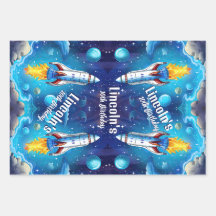 Galaxy Astronaut Space Shuttle Rocketship Birthday