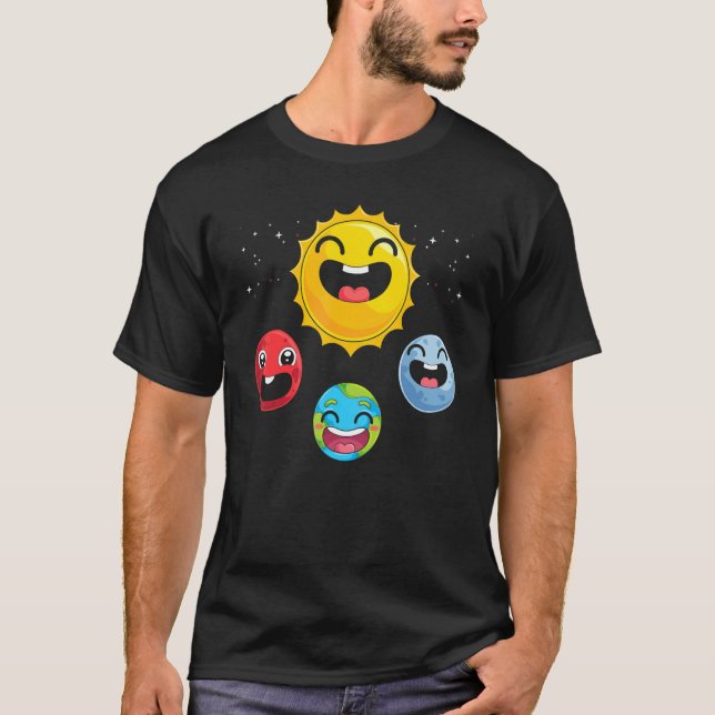 Galaxy Astronomy Scientist Outer Space Science Cut T-Shirt (Front)