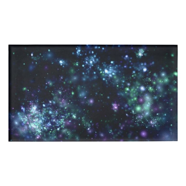 Galaxy Background Name Tag (Front)