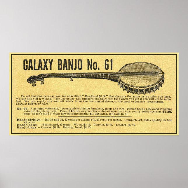 Galaxy Banjo Poster (Front)