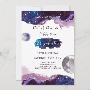Galaxy Birthday Invitation