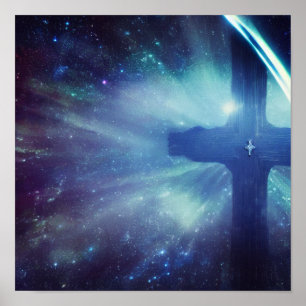 Galaxy Birthed from the Cross  Poster