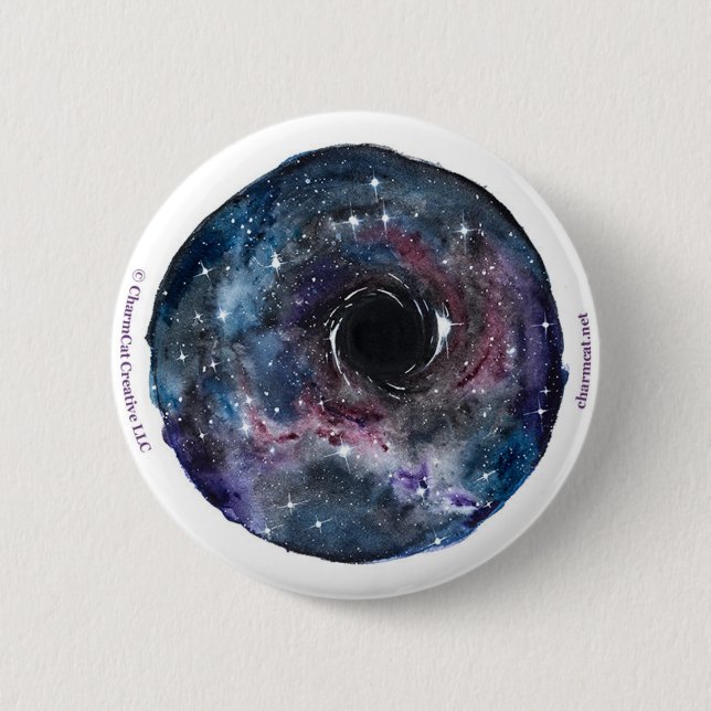 Galaxy Black Hole Pin (Front)