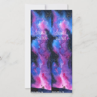Galaxy Bookmark: Stronger Together Holiday Card