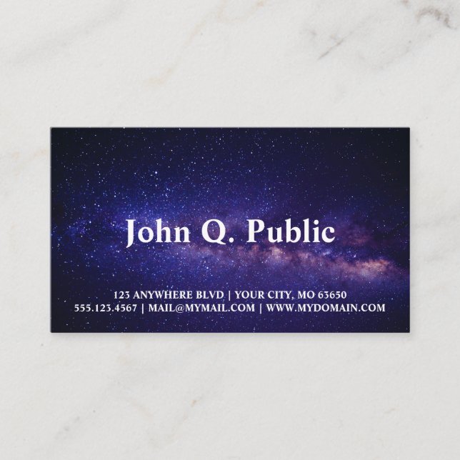 Galaxy Business Card (Front)