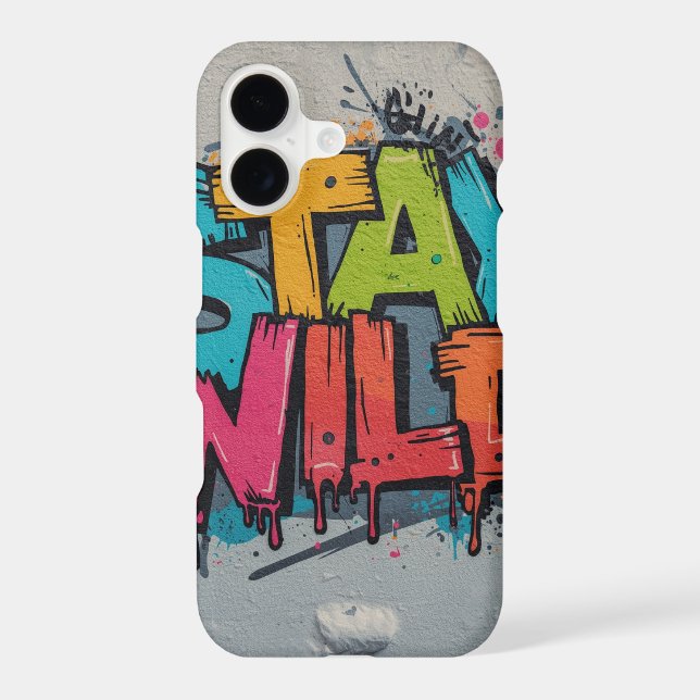  Galaxy Case – Stay Wild Street Art (Back)