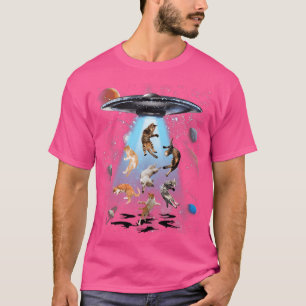 Galaxy Cat Cat Ufo Shirt Funny Cat Tee Cat Graphi