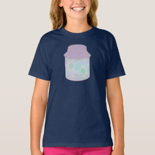 Galaxy Cat in a Jar Kawaii Space Cat Art T-Shirt