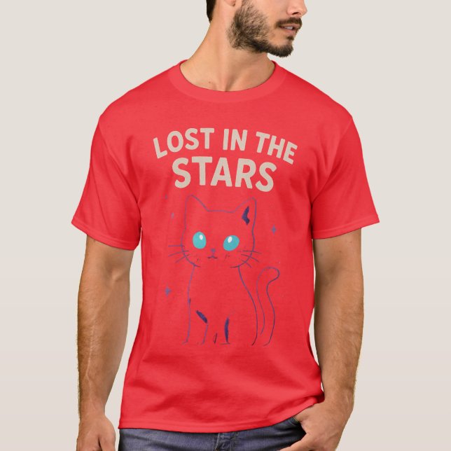 Galaxy Cat – Lost in the Stars T-Shirt (Front)