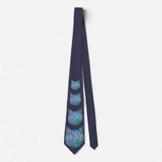 Galaxy Cat Tie