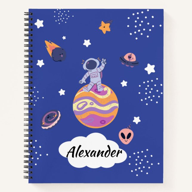 Galaxy Children's A4 Notebook (Front)