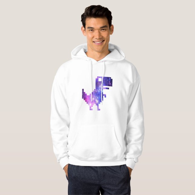  Galaxy Chrome T-Rex   Hoodie (Front Full)