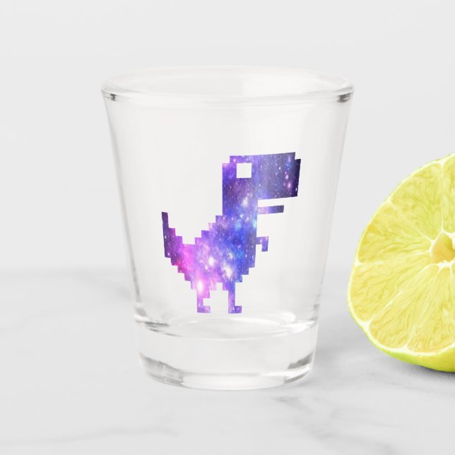  Galaxy Chrome T-Rex   Shot Glass (Front)