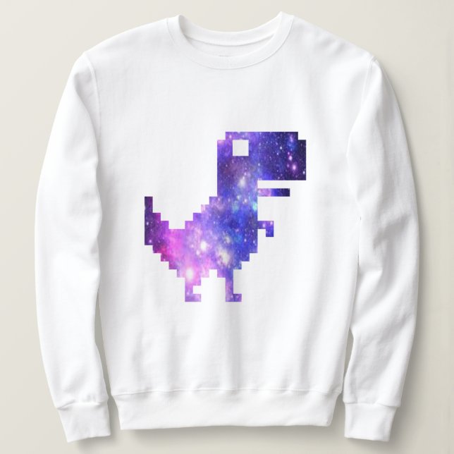  Galaxy Chrome T-Rex    Sweatshirt (Design Front)