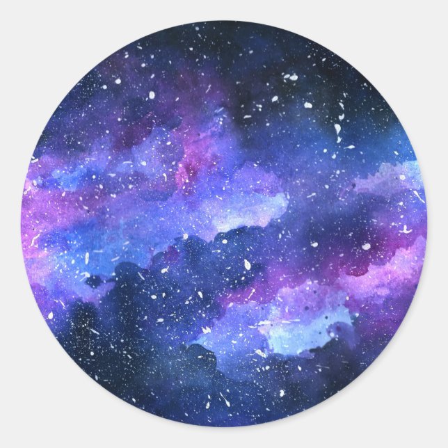Galaxy Classic Round Sticker (Front)