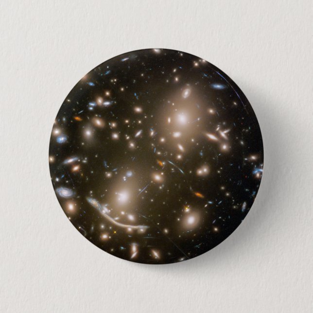 Galaxy Cluster Abell 370 6 Cm Round Badge (Front)