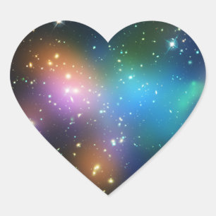 Galaxy Cluster Abell 520 Heart Sticker