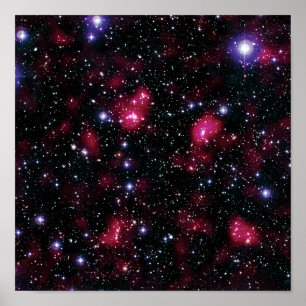 Galaxy Cluster Abell 901/902 Hubble Space Photo Poster