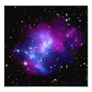 Galaxy Cluster MACS J0717 (Hubble Telescope) Photo Print
