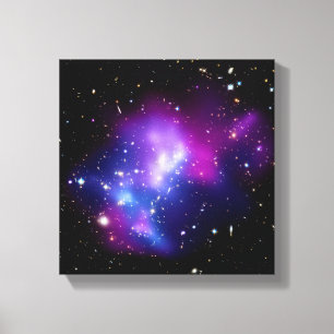 Galaxy Cluster MACS J0717 Outer Space Photo Canvas Print