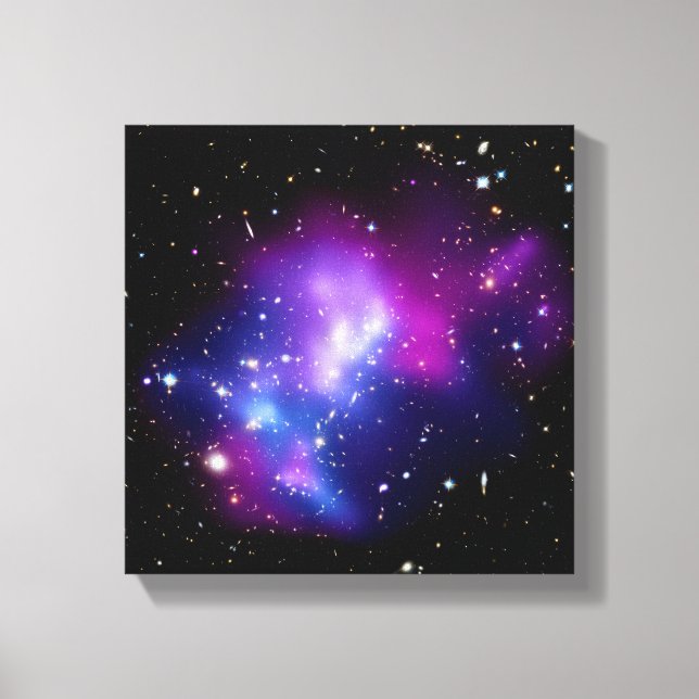 Galaxy Cluster MACS J0717 Outer Space Photo Canvas Print (Front)