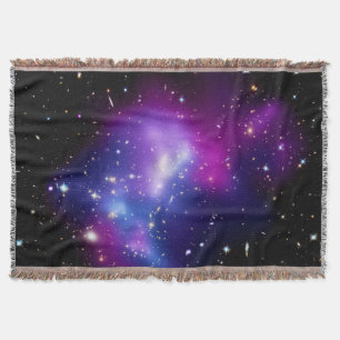 Galaxy Cluster MACS J0717 Outer Space Photo Throw Blanket