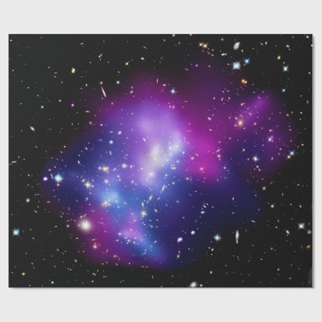 Galaxy Cluster MACS J0717 Outer Space Photo Wrapping Paper (Flat)