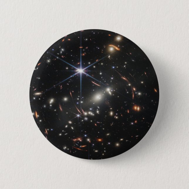 Galaxy Cluster Smacs 0723. 6 Cm Round Badge (Front)