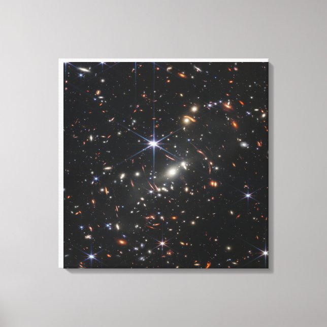 Galaxy Cluster Smacs 0723. Canvas Print (Front)