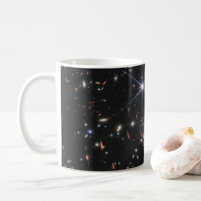 Galaxy Cluster Smacs 0723. Coffee Mug (With Donut)