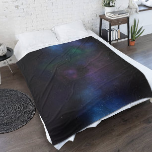 Galaxy Comic Nebula Fleece Blanket